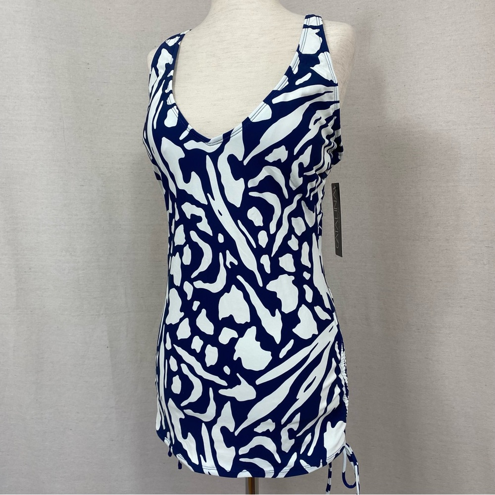 Catalina Swim Top Navy Print - Picture 2 of 9